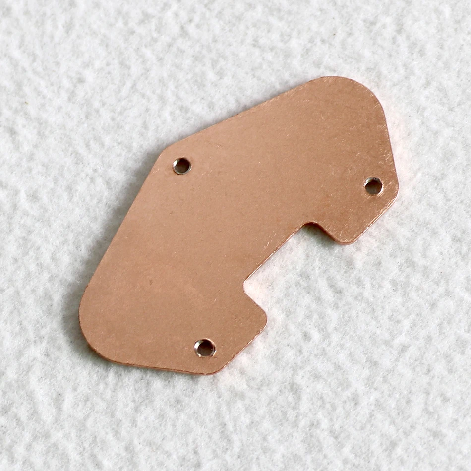 6-32 US Standard Screw Holes Tele Electric Guitar Pickup Baseplate with Copper Plated Steel Material