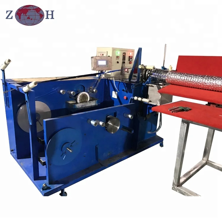 insulated flexible aluminum air duct machine