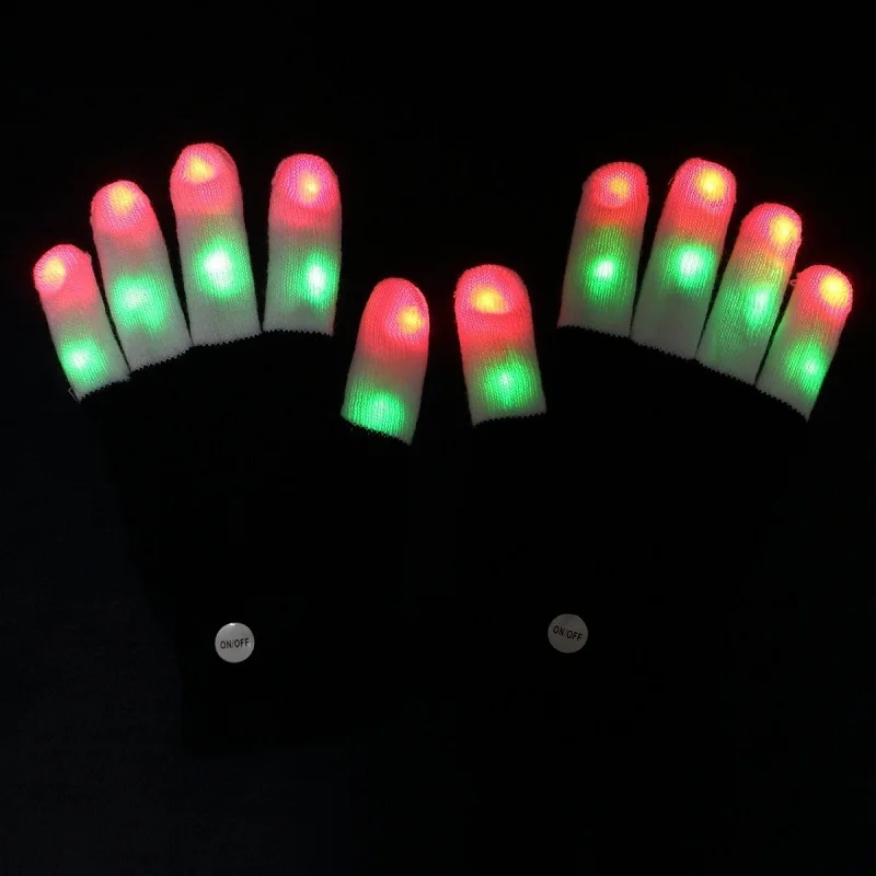 China manufacture festival party supplies sample free flashing light up led glove for christmas