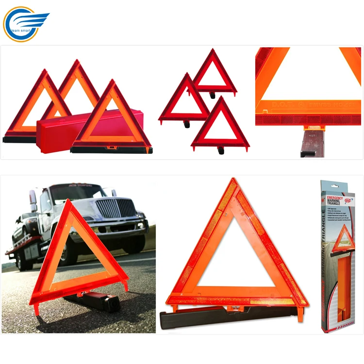 3 упак. высокая видимость придорожных Светоотражающие предупреждающие треугольники
