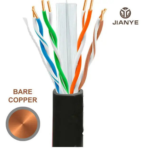 Сетевой кабель UTP Cat6 4 пары твердых проводов внутренний Lan/Интернет/Ethernet из ПВХ и