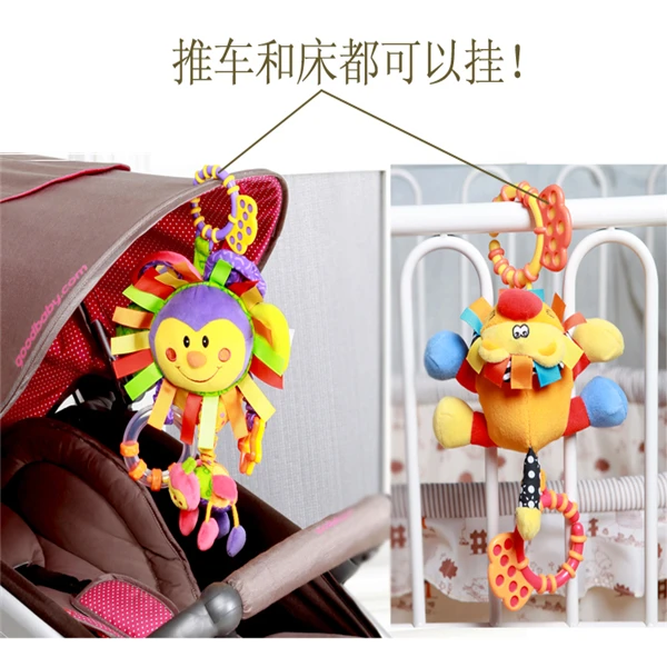 Baby Infant Pram Car Stroller Hanging Rattles Plush Musical Toy For Baby Gifts