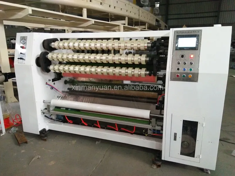 
Four shaft exchange tape roll cutter,cello adhesive tape production line 