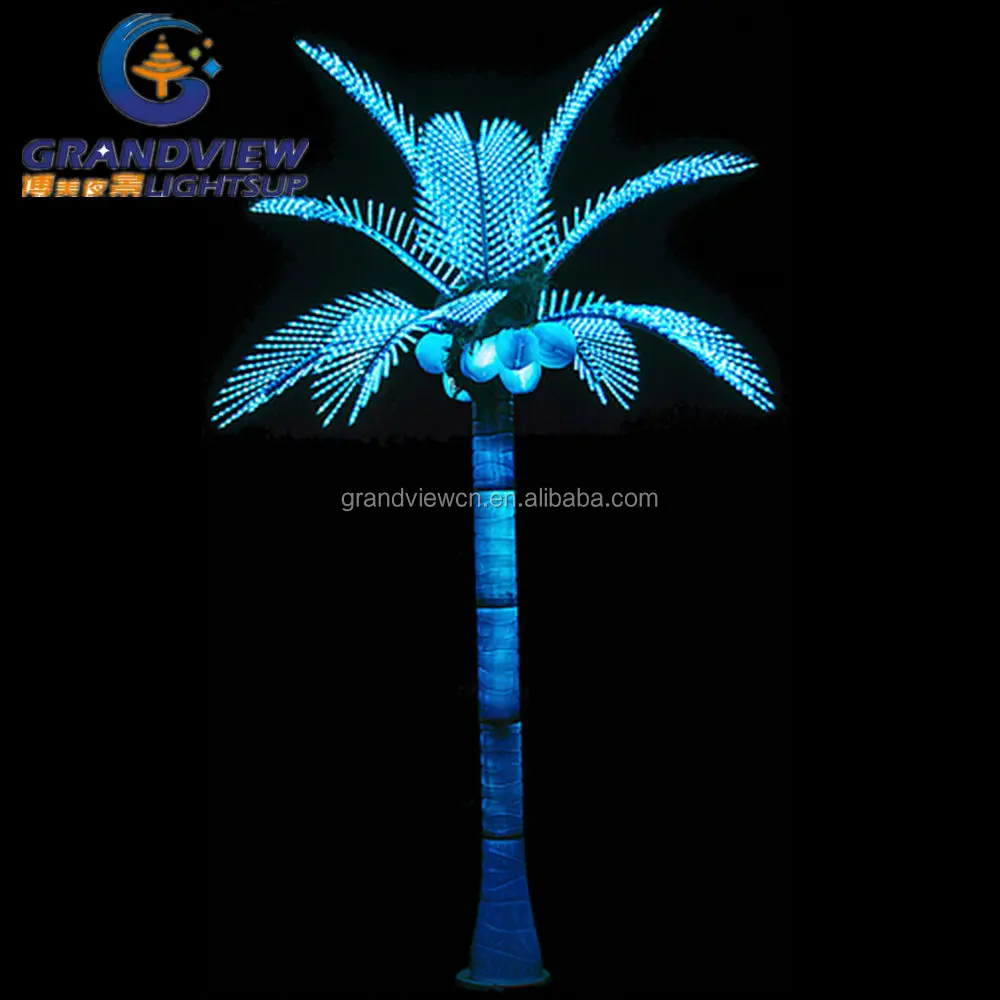 Outdoor christmas artificial led coconut plam tree light