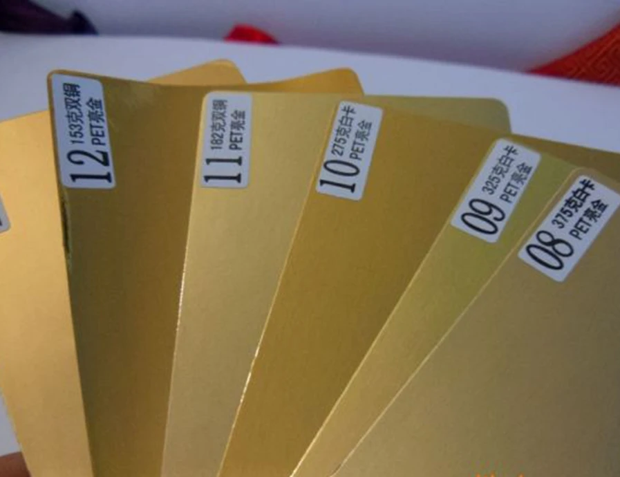 
Silver /gold Pet Metallized Film Laminated Paper For Printing And Packaging Box 