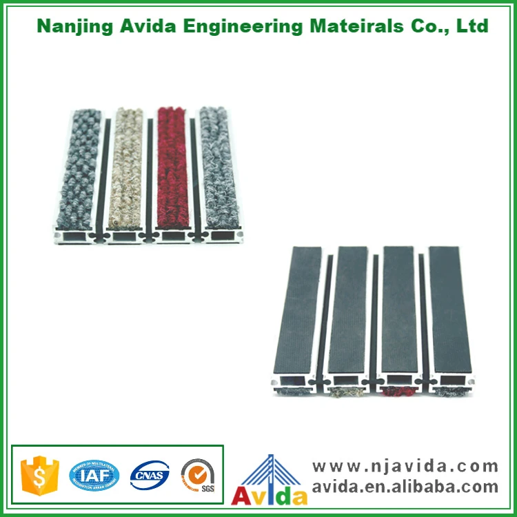 Dust Control Non Slip Aluminum Entrance Door Mat Commercial