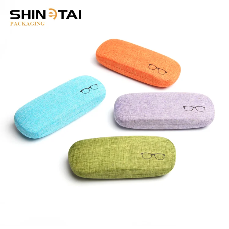 Custom Printing Metal Glasses Case Branded Metal Eyewear Box Hard Optical Eyewear Case