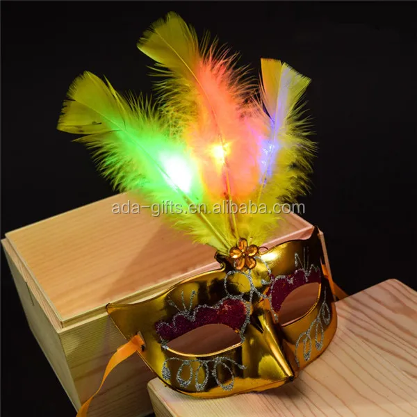 party favor club elegant princess led masquerade party mask flashing light up mask