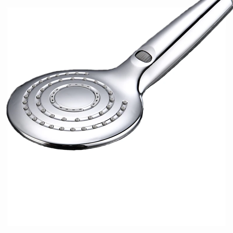 
Hot Sale Low Moq Round three Function Chrome Plated Portable Rain Handheld abs Shower Head 