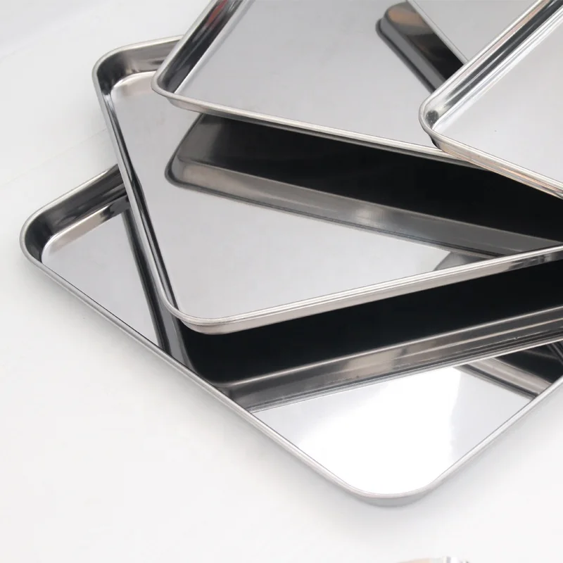 304 Stainless Steel Baking Dishes Pan Oven Trays Kitchen  Bakeware Baking Pans