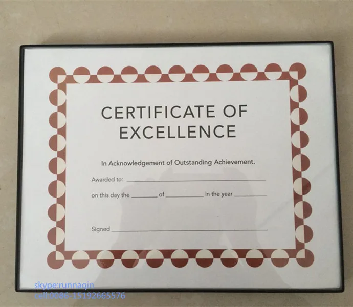 Оптовая продажа пластиковая фоторамка для документов размером 8 5x11 дюймов