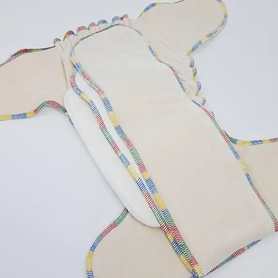 
Absorbent hemp diaper cloth diaper fitted reusable anti-bacterial organic cloth diaper nappy heavy wetter overnight 