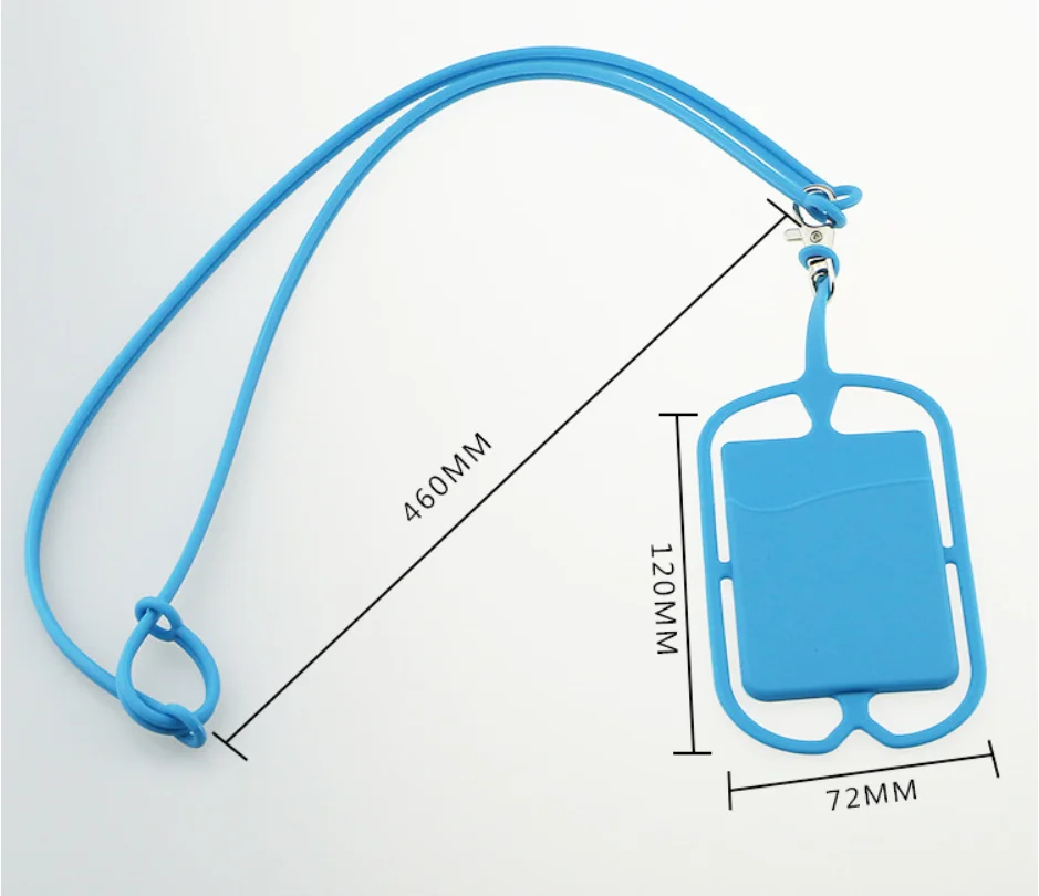 
Custom neck silicone cell phone lanyard strap case 