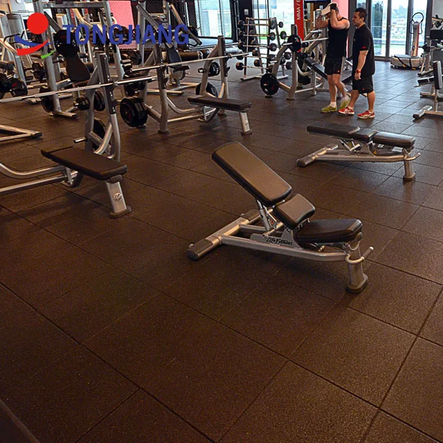 TJ фитнес напольный кроссфита коврик для спортзала 30 мм резиновая плитка