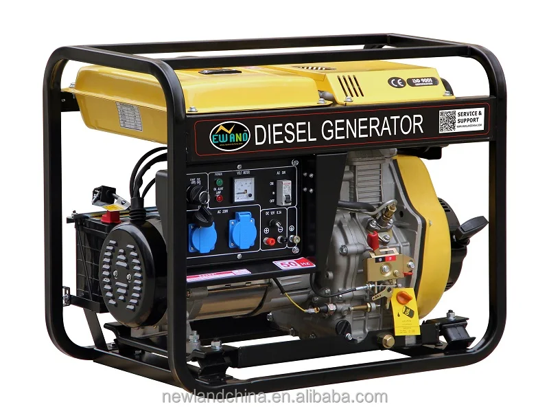 8.5kw air cooled open frame single phase electric diesel generator starting
