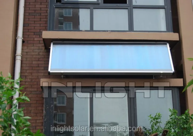 Flat Panel Balcony Solar Hot Water Heating System 120L