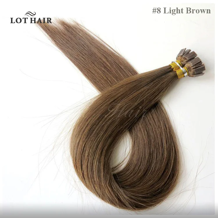 
Pre-Bonded Hair Extension Type Italian Keratin Flat Tip Russian Hair 