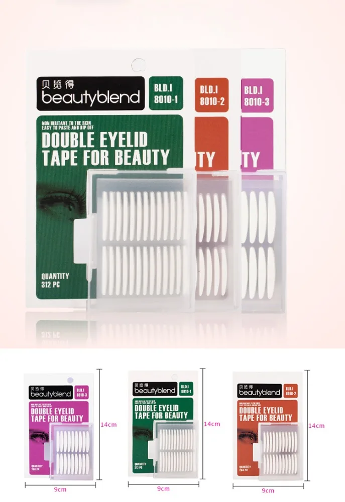BLD I-8010 Natural Waterproof Duplex Eyelid Stickers Double Eyelid Tape Stickers