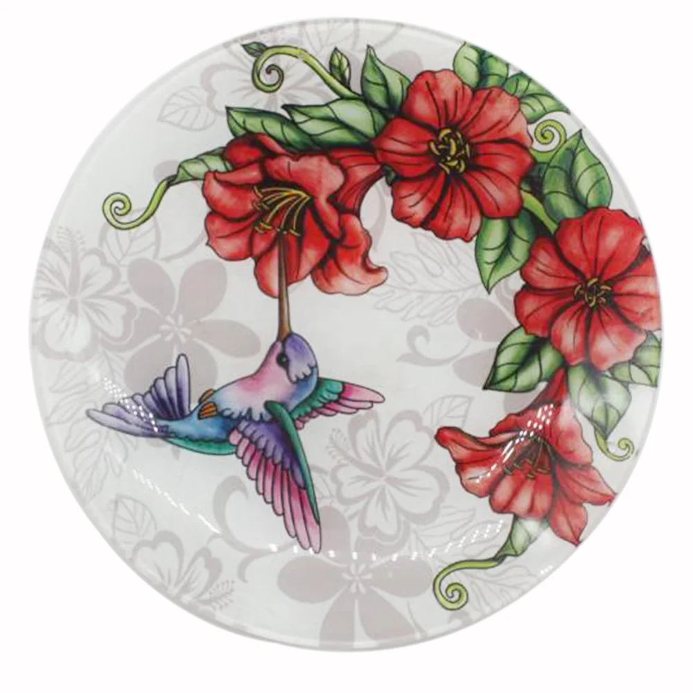 
Customized decal glass tableware Glass dishes&plates 