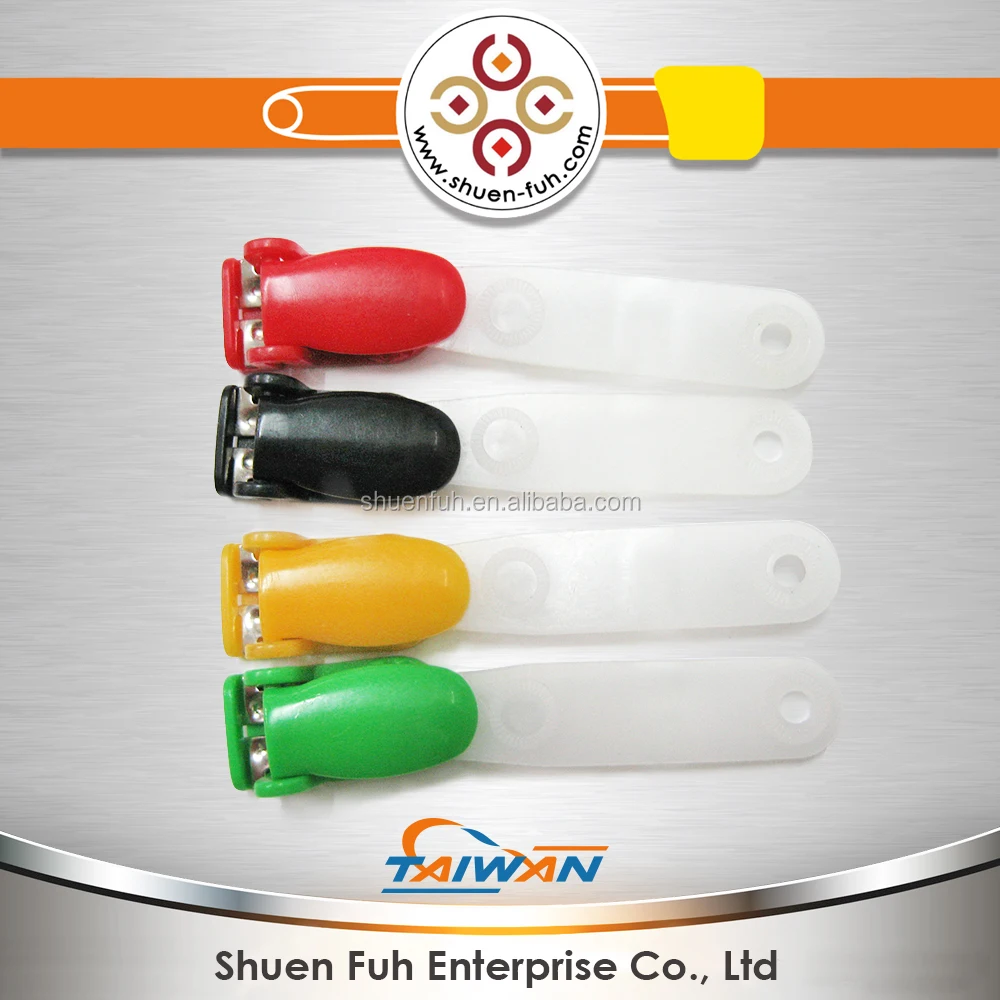 SG- Very popular cheap badge plastic clip & metal clip
