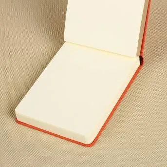 160sheets fabric feel leather hardcover blank notebook writing notepad sketch book