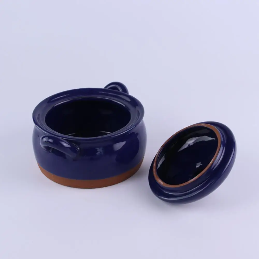 Clay Pot with Lid Ceram Soup Pot with Lid Porcelain Soup Bowl with Lid