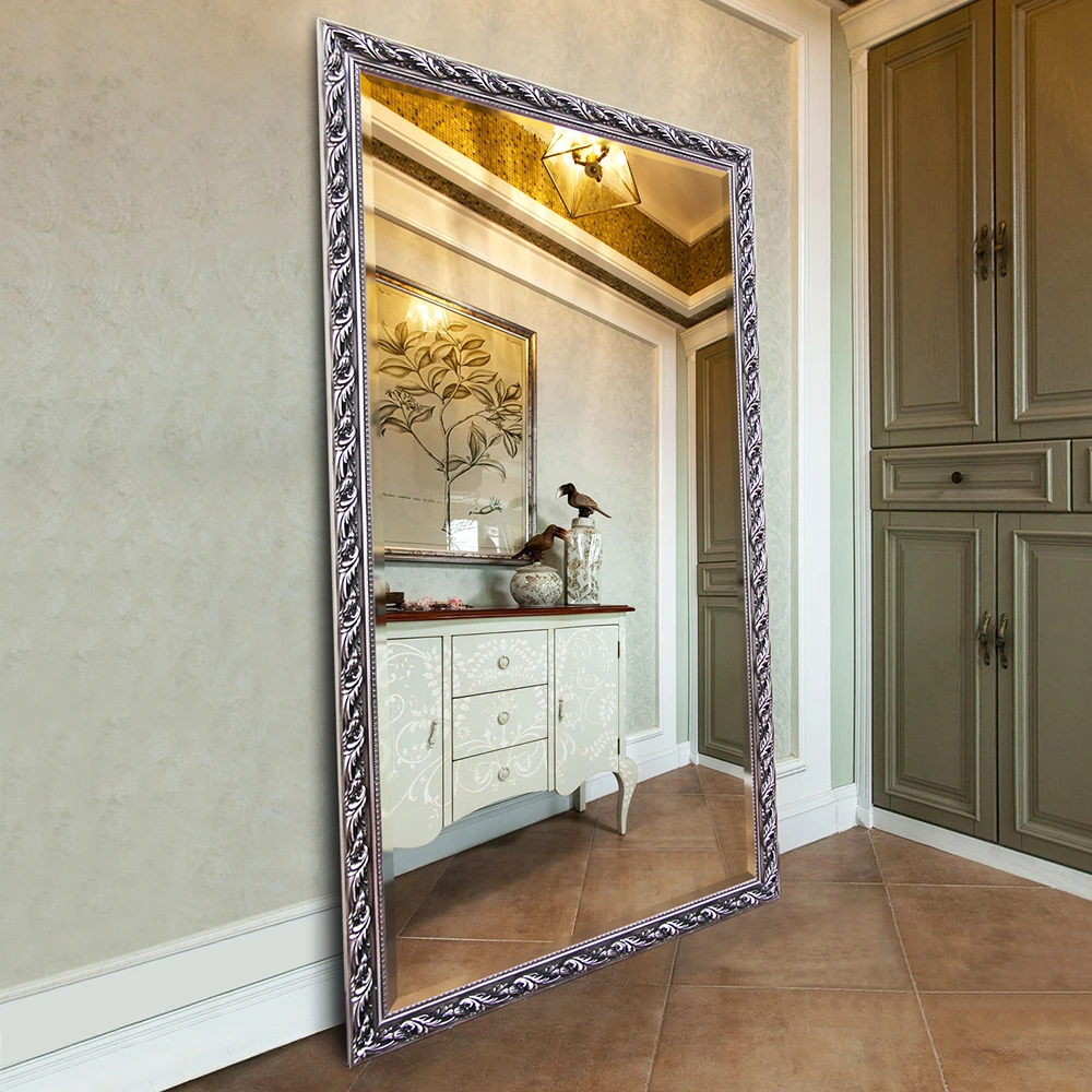 Hot Sale PS frame dressing floor standing mirror Full Length Dressing Mirror for wholesale mirrors