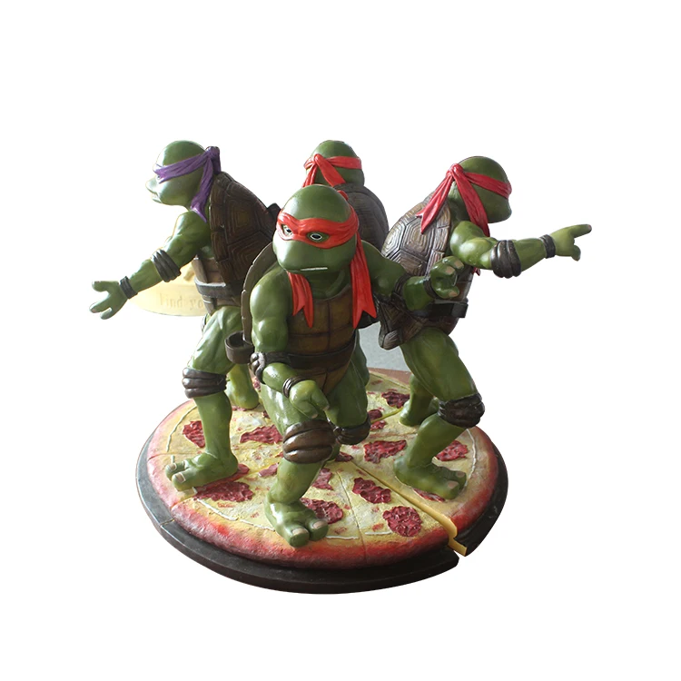 
Custom design resin Teenage Mutant Ninja Turtle 3d figurine for home decoration 