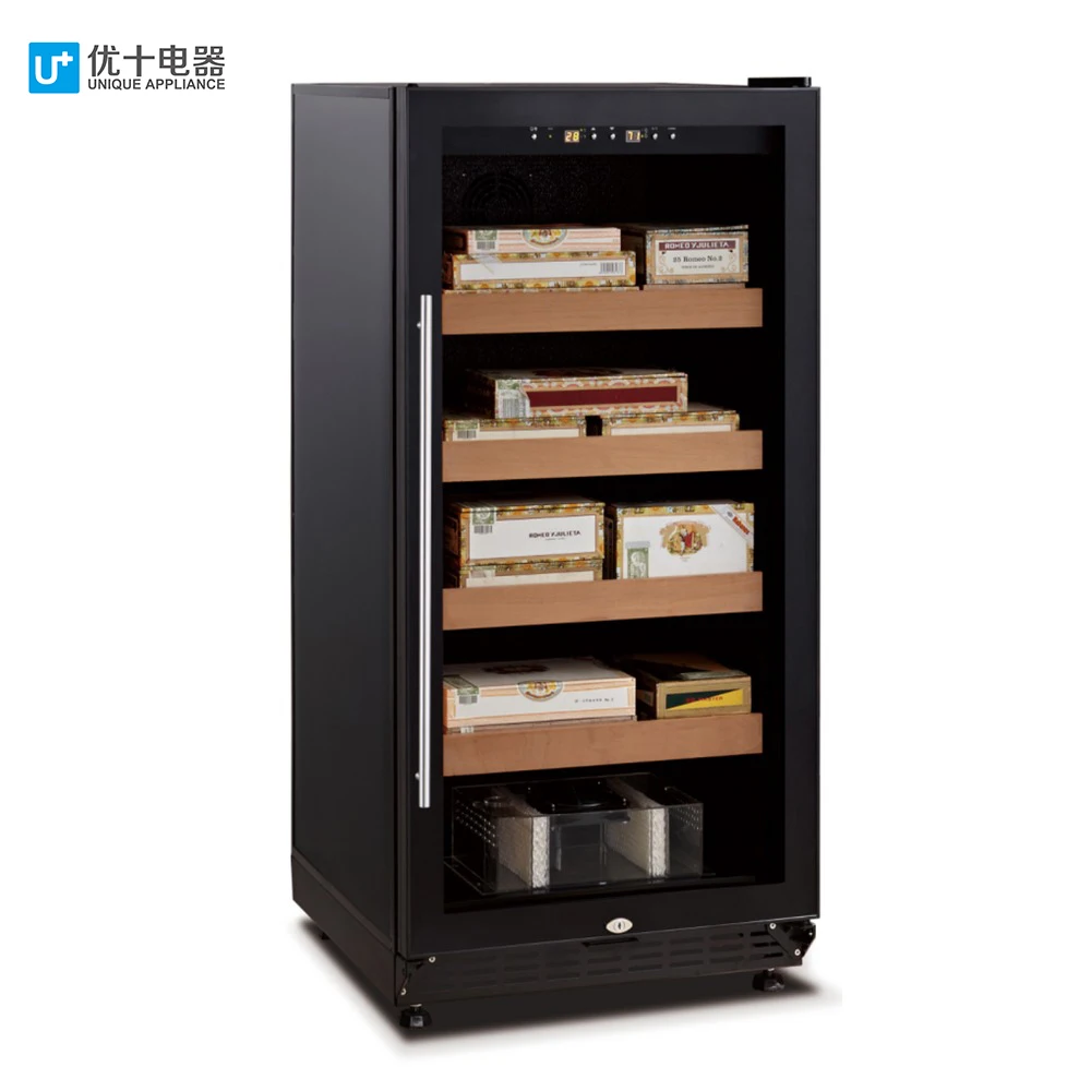 
238L, 800 pcs, Automatic Climate Control cigar humidors, Humidity Temperature Adjustable cigar cabinet electronic humidors 