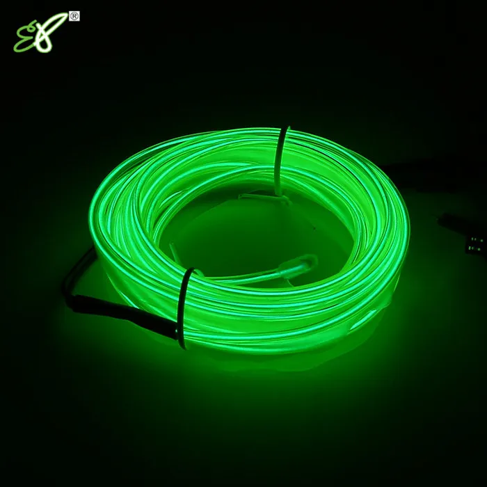 High Brightness welted EL wire luminous wire neon sewable el wire flexible flash costume halloween clothes china suppliers