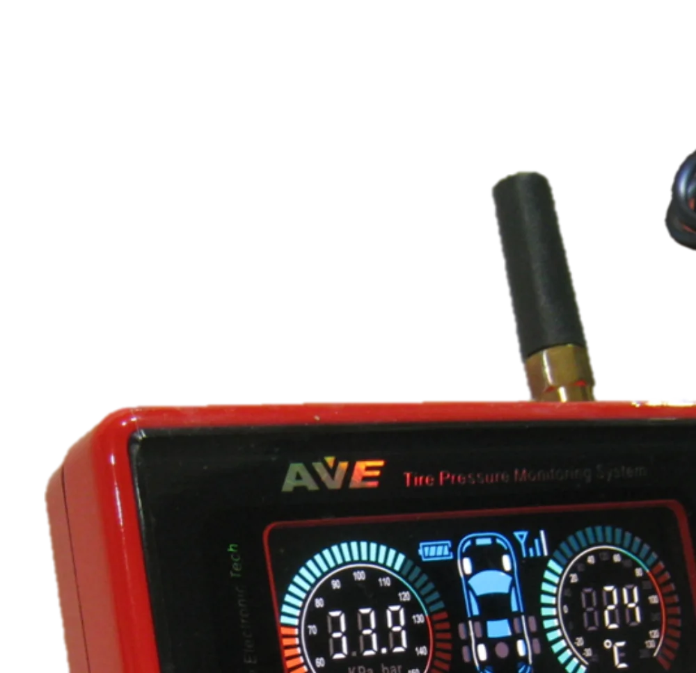 Система контроля давления в шинах AVE, общее решение: Цветной манометр TPMS для грузовиков/Автобусов/квадроциклов/автомобилей, для 1 ~ 27 шин