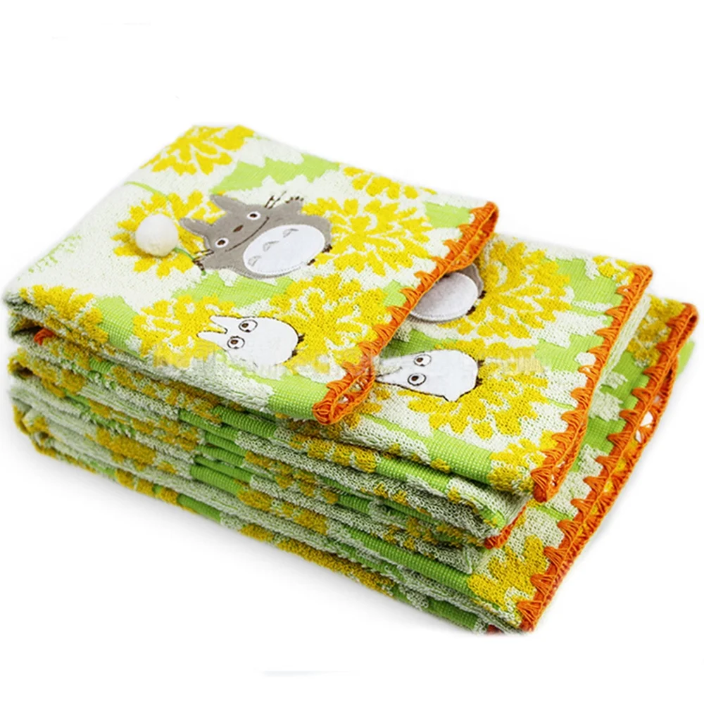 Wholesale 100% Cotton Totoro fishing towel tablet with best price baby towels Children towel
