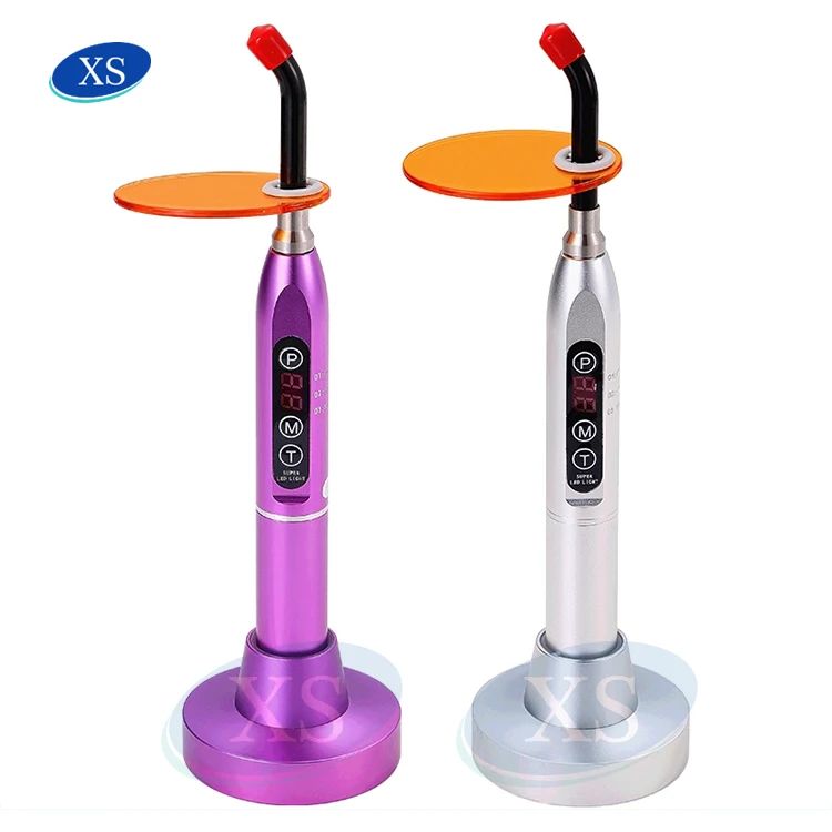 High quality colorful metal dental LED curing light wireless dental lamp with high power