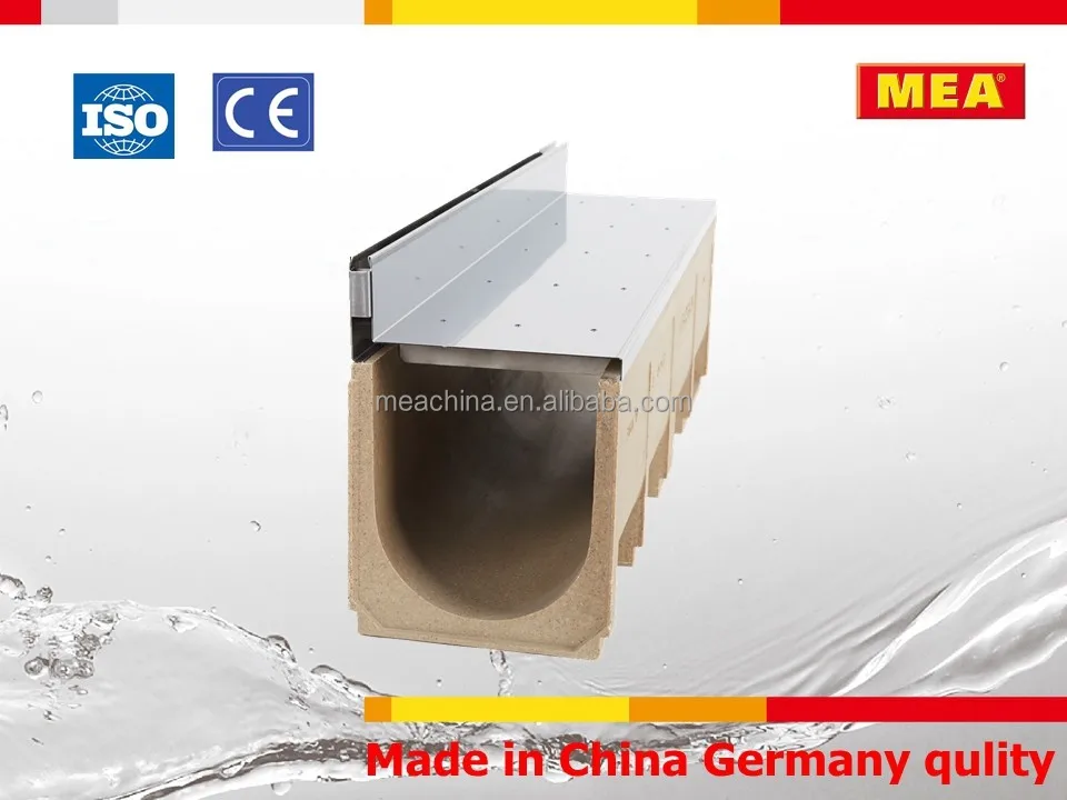 Полимербетона дренажный канал с стальных решеток для коммерческих и жилых