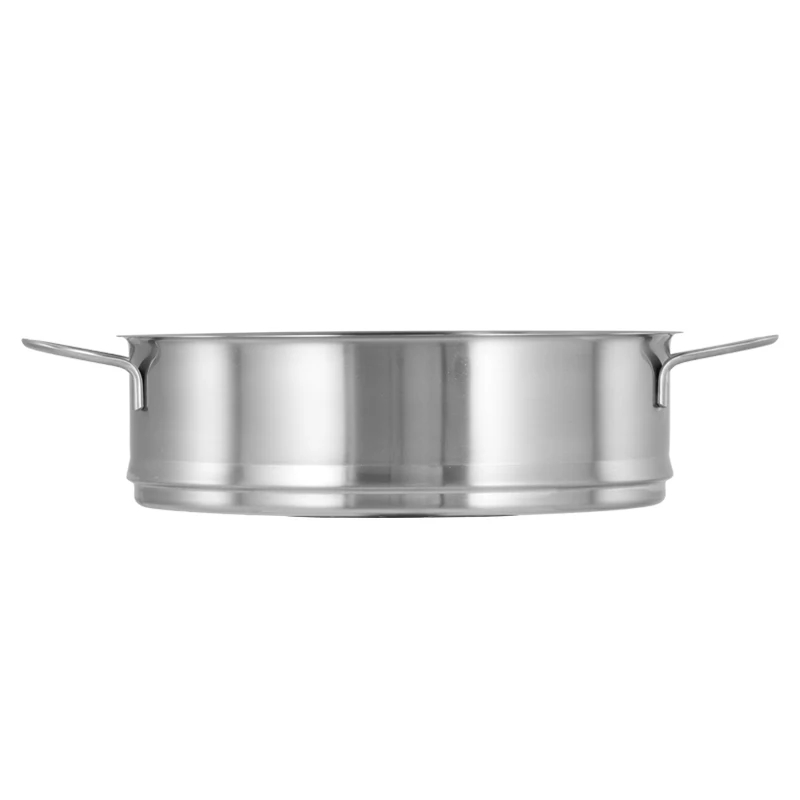 High Quality 304 stainless steel 3 layer cooking food steamer pot induction with glass lid