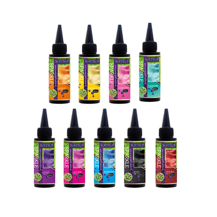 semi permanent hair dye cream liquid formula