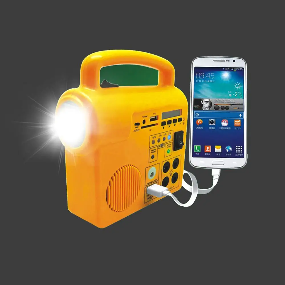 
Home energy storage power supply 30000 mA function integrated with audio MP3 radio lamp solar panel can be used outdoors at home 