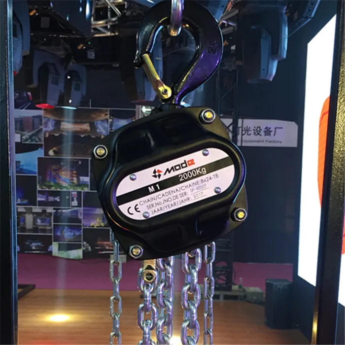 LX8 099 2 ton Weight Lift Chain Pulley Block for stage set-up
