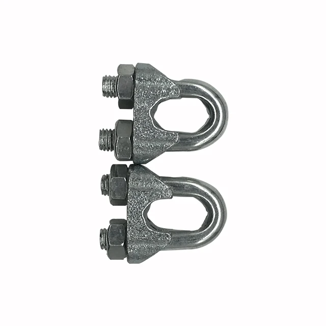 DIN 741 Malleable Zinc Plated Wire Rope Clip  China factory supply forged wire rope clip