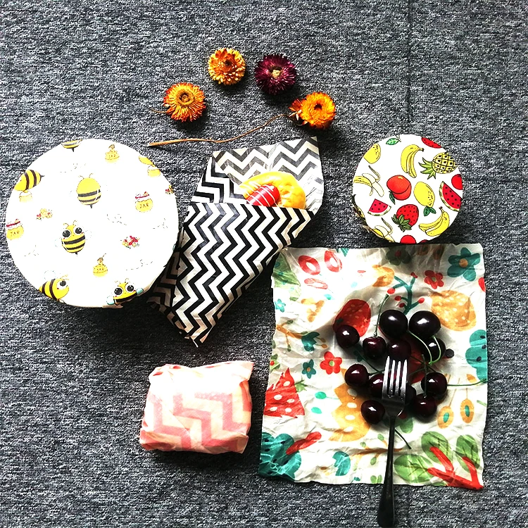 Дешевые компания получает крупную скидку на нетоксичные Моющиеся Многоразовые натуральный органический пчелиный воск Эко-дружественных пищевые продукты упаковка