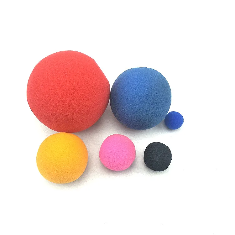 Yellow White Black Red Pink Grey Purple Orange mix magic sponge foam balls