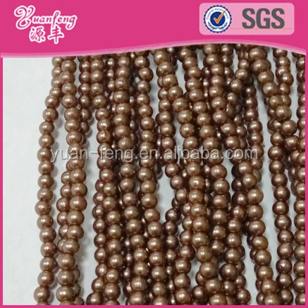 Beaded jewelry colorful abs pearl bead chains plastic bead strand