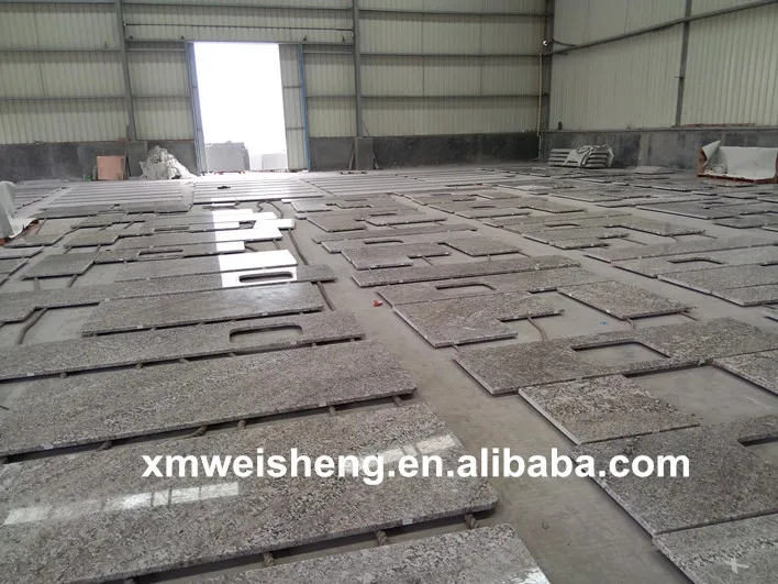 China rose white bianco antico imperial gold granite prefab kitchen countertops 3cm thick price