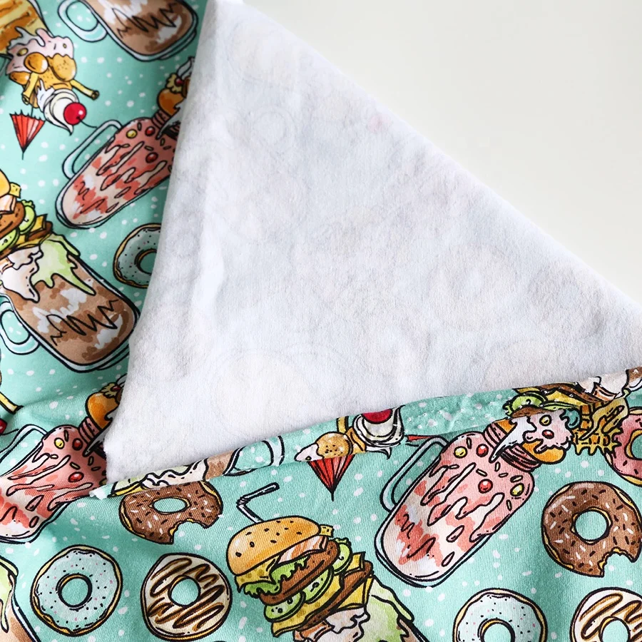 
Digital printing 95 Cotton 5 Spandex Knitted fabric for kids 