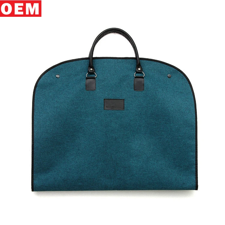 
Wholesale Customized Foldable Handbag Zipper Ladies Travel Suit Garment Bags With Logo 