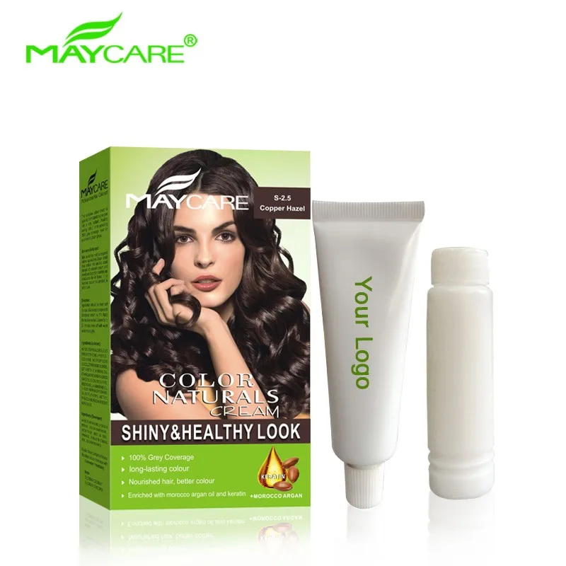 Anti-allergy No Ammonia No PPD super black hair color cream organic hair color spray