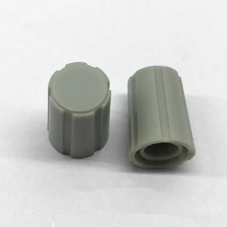 Dia.11*H16mm Plastic Potentiometer Knob for Knurled Toothed Teeth Shaft and D Half Flat Shaft