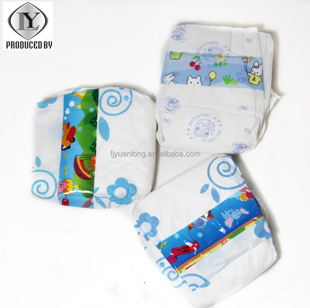 Color Printed Design Disposable Lower Price Baby Diapers