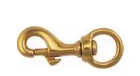 Solid Brass Oval Ring  bull snap Lobster Snap Clasp Hook