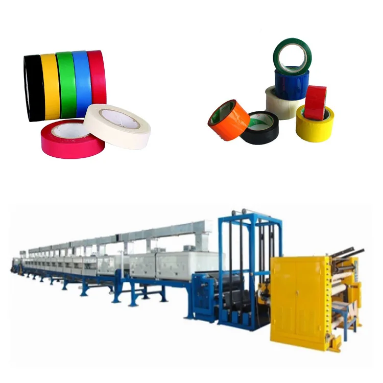 Automatic PVC electrical insulation tape adhesive coating line